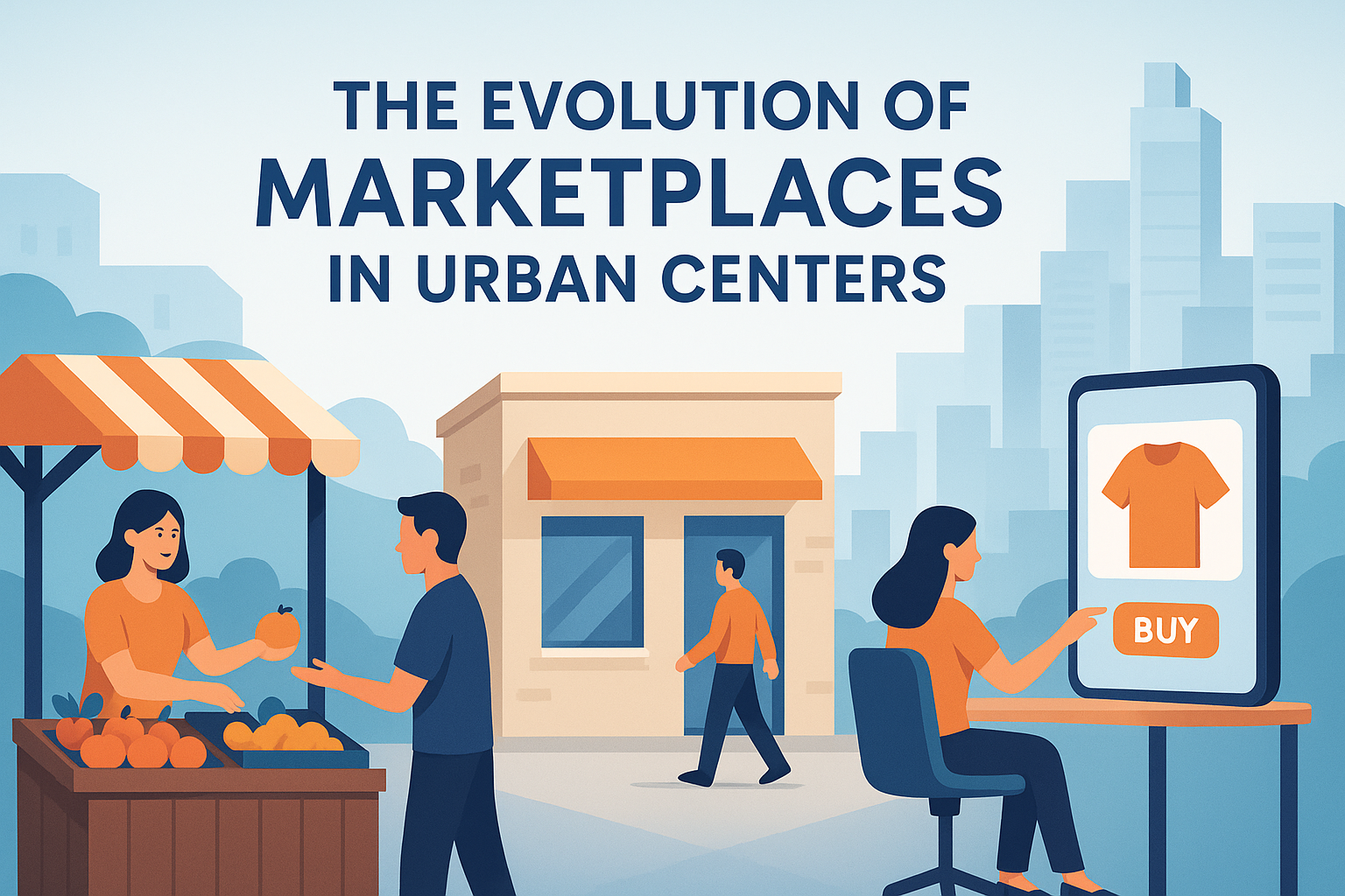 The Evolution of Marketplaces in Urban Centers
