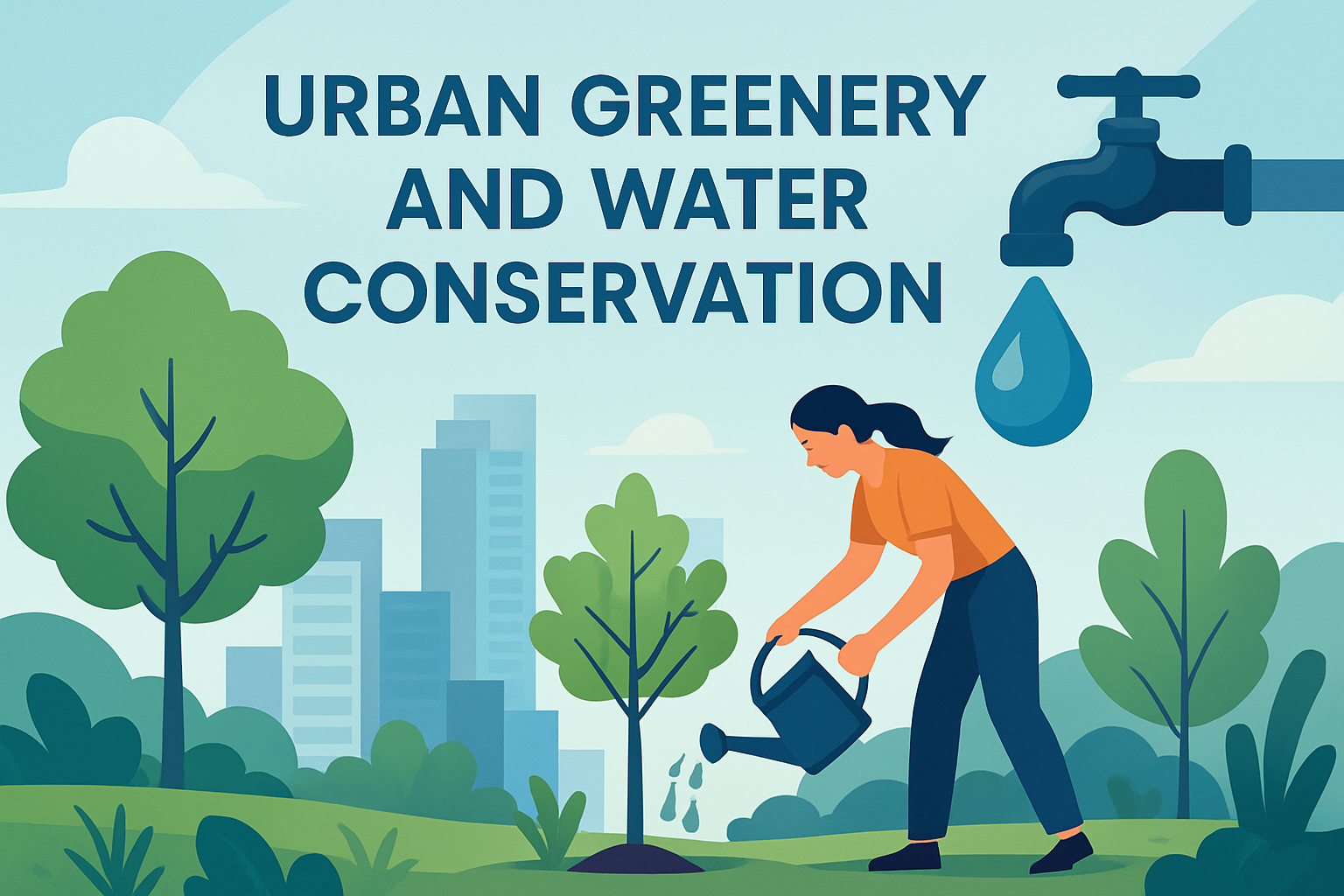 Urban Greenery and Water Conservation