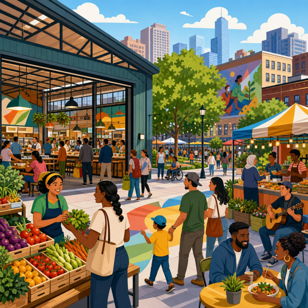 Public Markets, Food Halls, and Vendor Spaces as Community Development Tools
