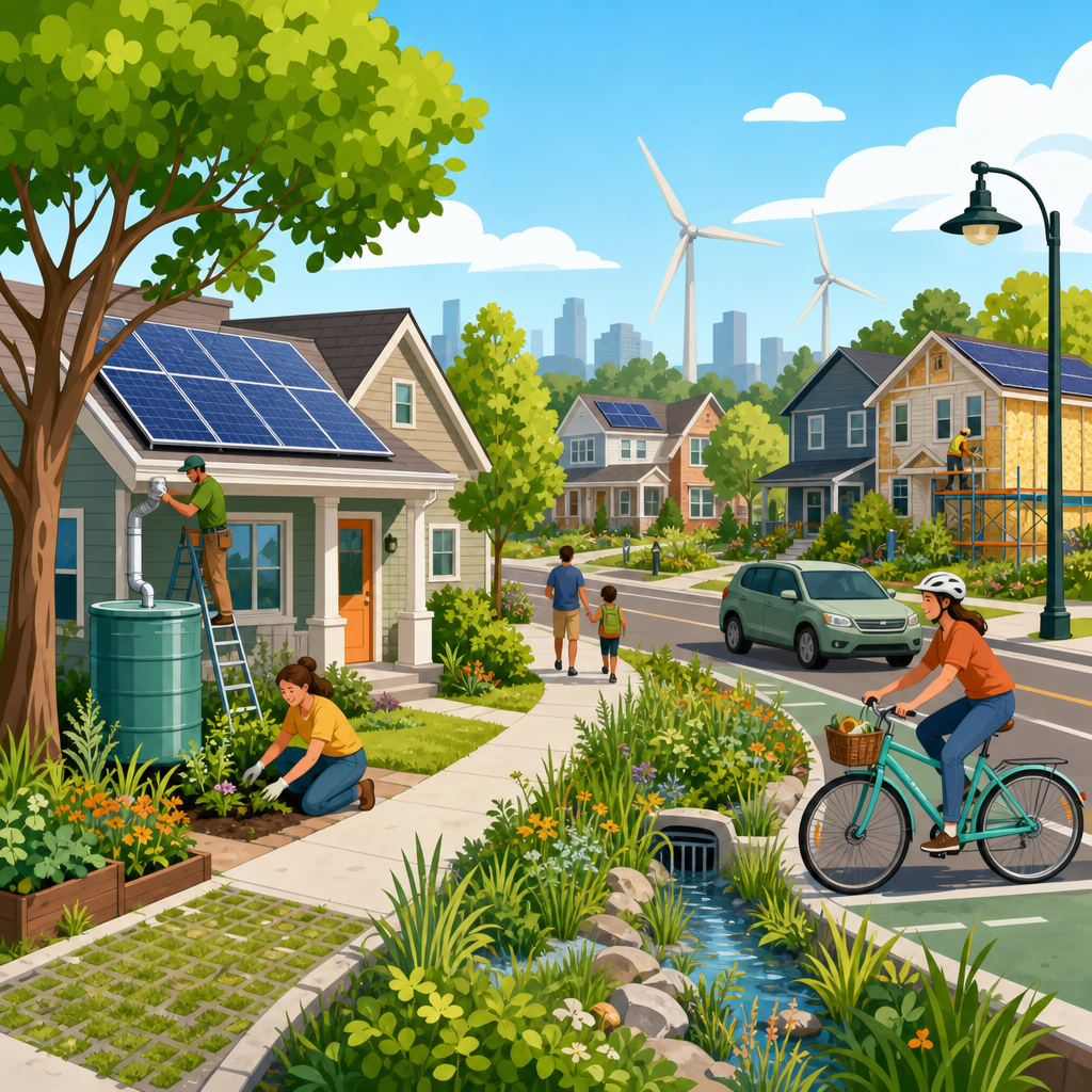 Retrofitting Suburbs for Sustainability Without Starting From Scratch