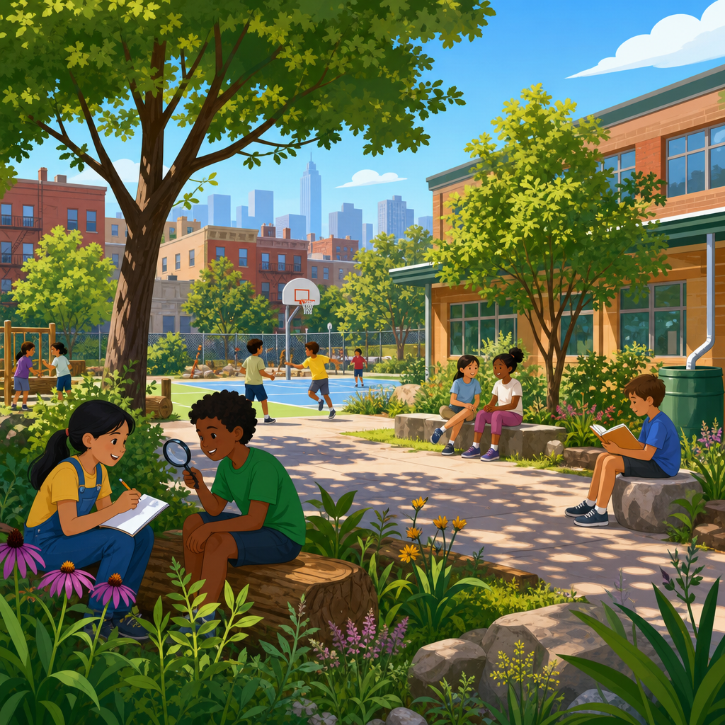 The Case for Greening Schoolyards in Heat-Vulnerable Neighborhoods