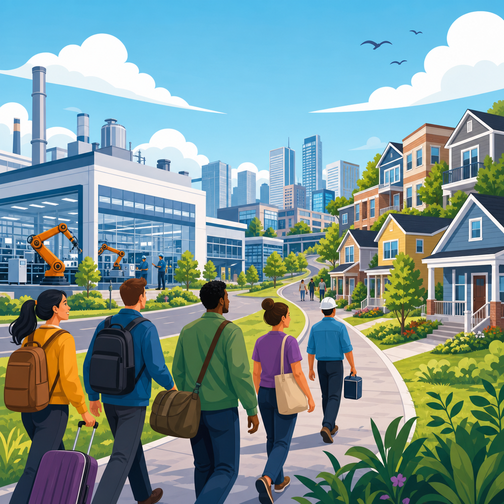 Workforce Migration and Housing Demand Near Advanced Manufacturing Hubs