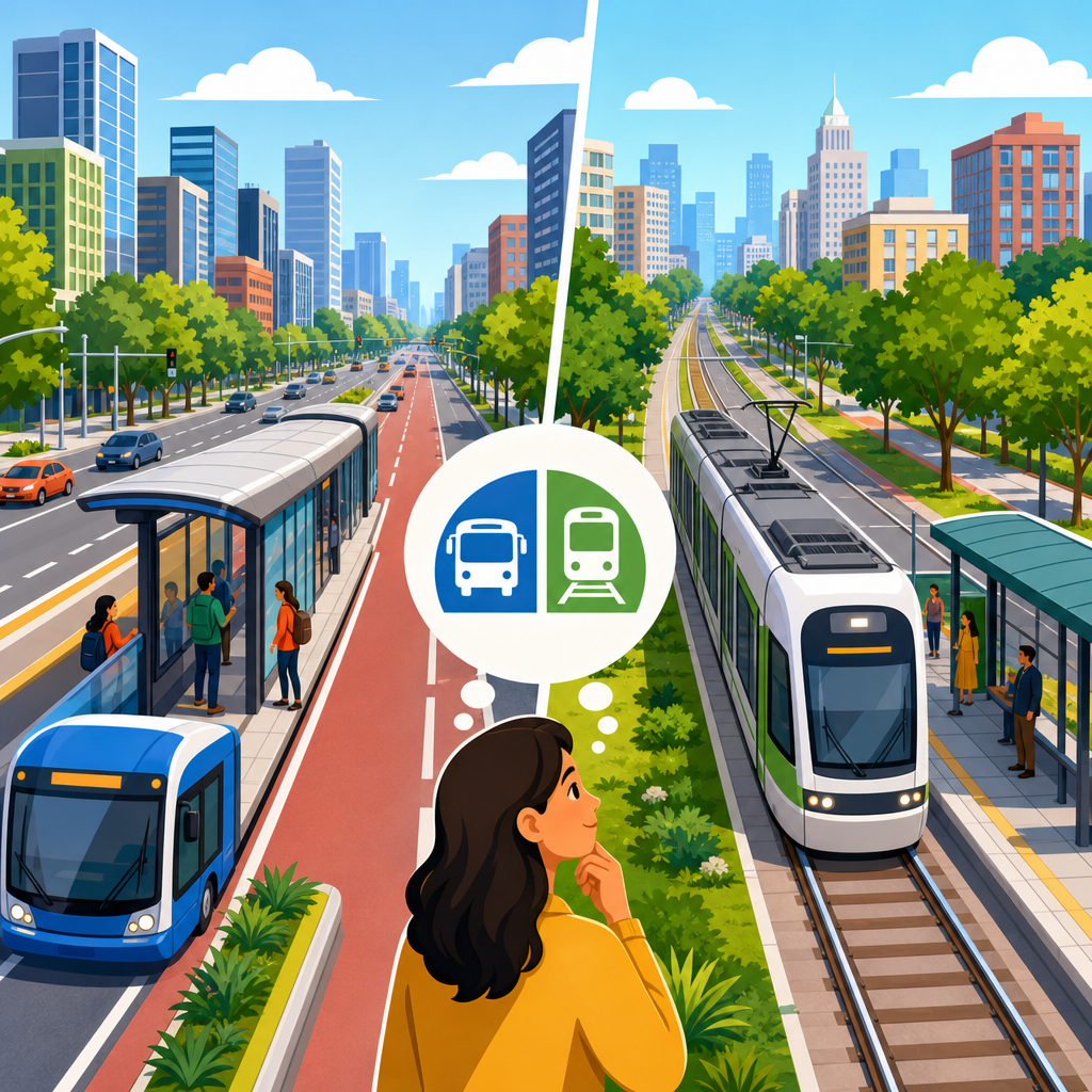 Bus Rapid Transit vs Light Rail: Which Corridors Favor Which Mode?