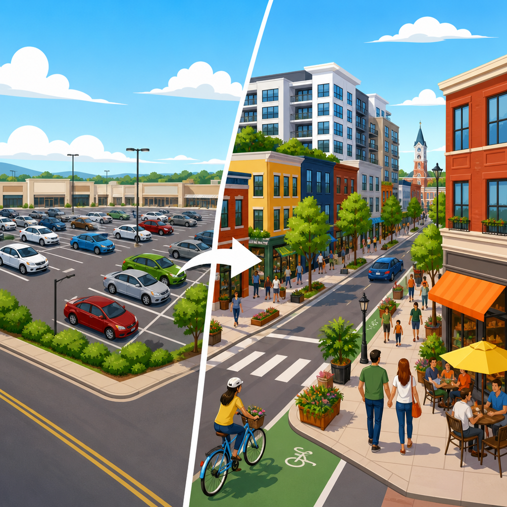 Parking Minimum Reform and Its Impact on Housing and Main Streets