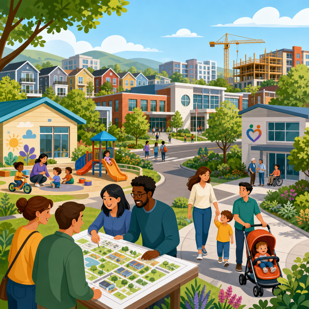 Planning for Child Care, Schools, and Social Infrastructure in New Neighborhoods