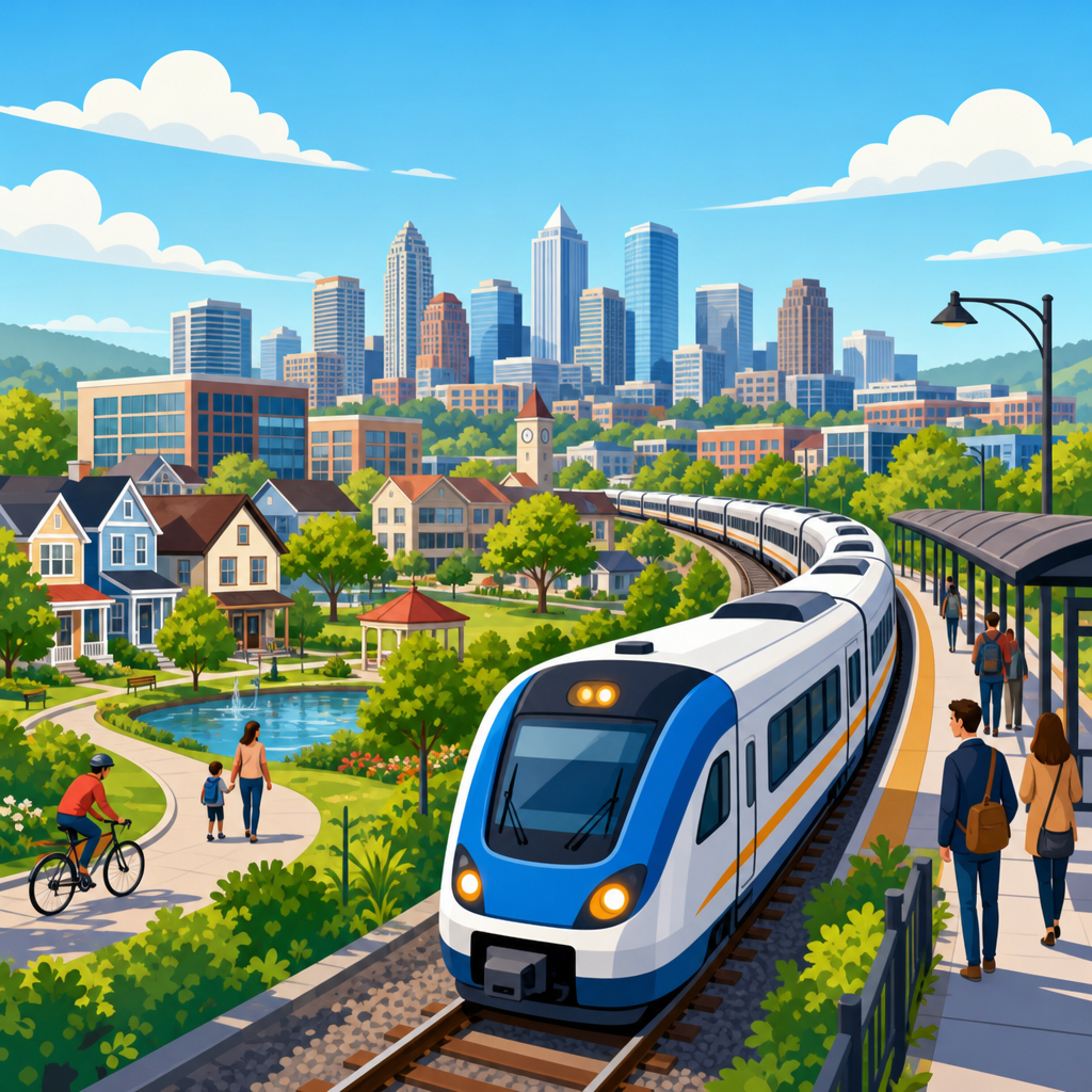 Regional Commuter Rail and the Growth of Satellite Cities