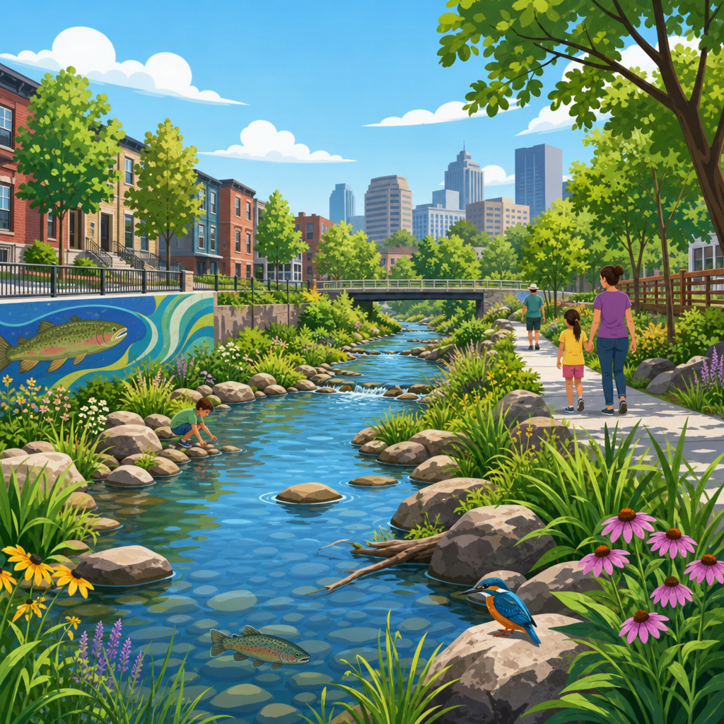 River Daylighting and Stream Restoration in Urban Neighborhoods