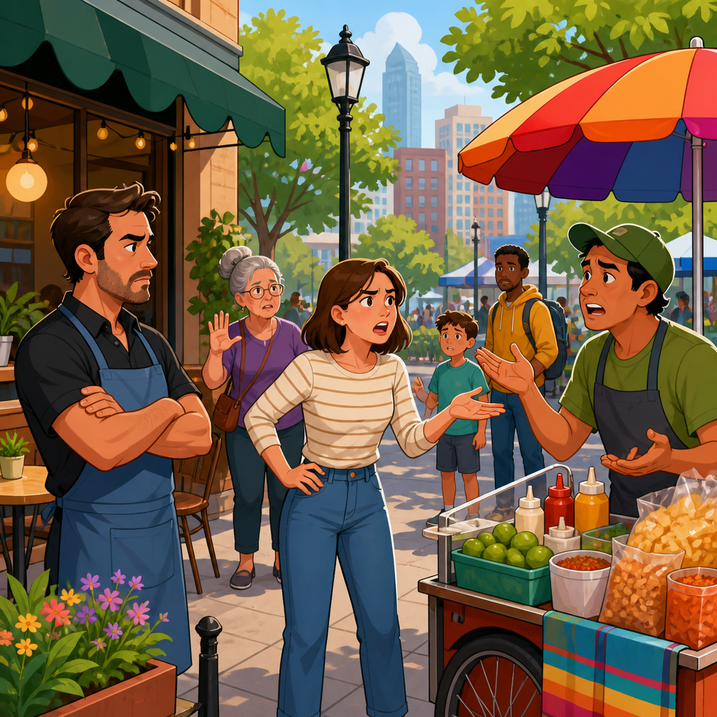 Public Space Conflicts Between Residents, Businesses, and Vendors