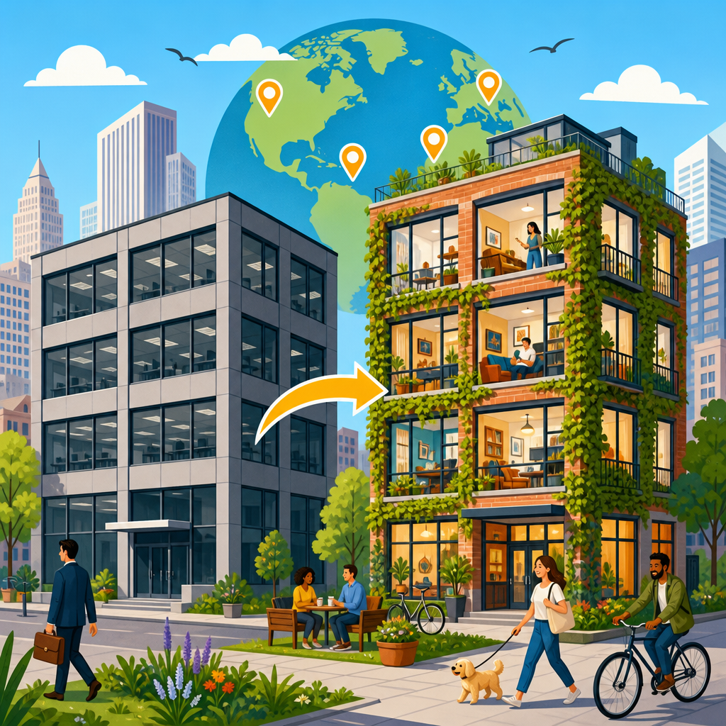 The Global Rise of Office-to-Housing Conversions